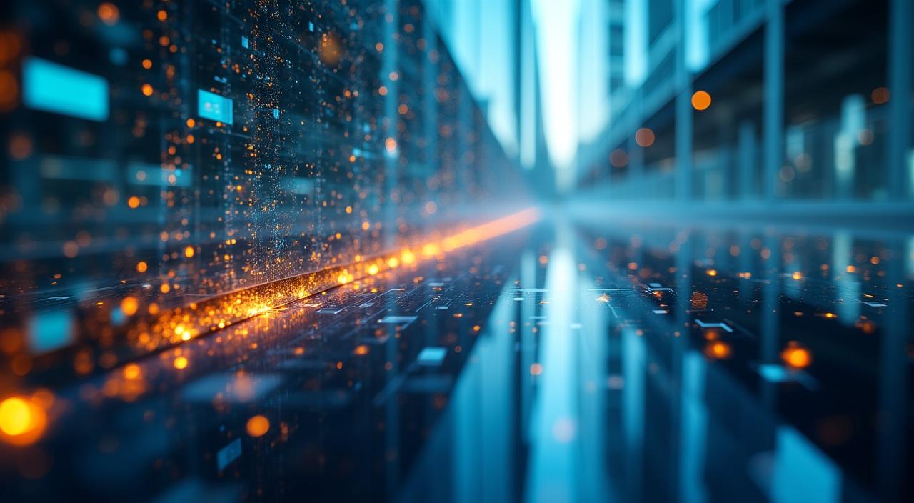 Abstract concept of digital security and data protection